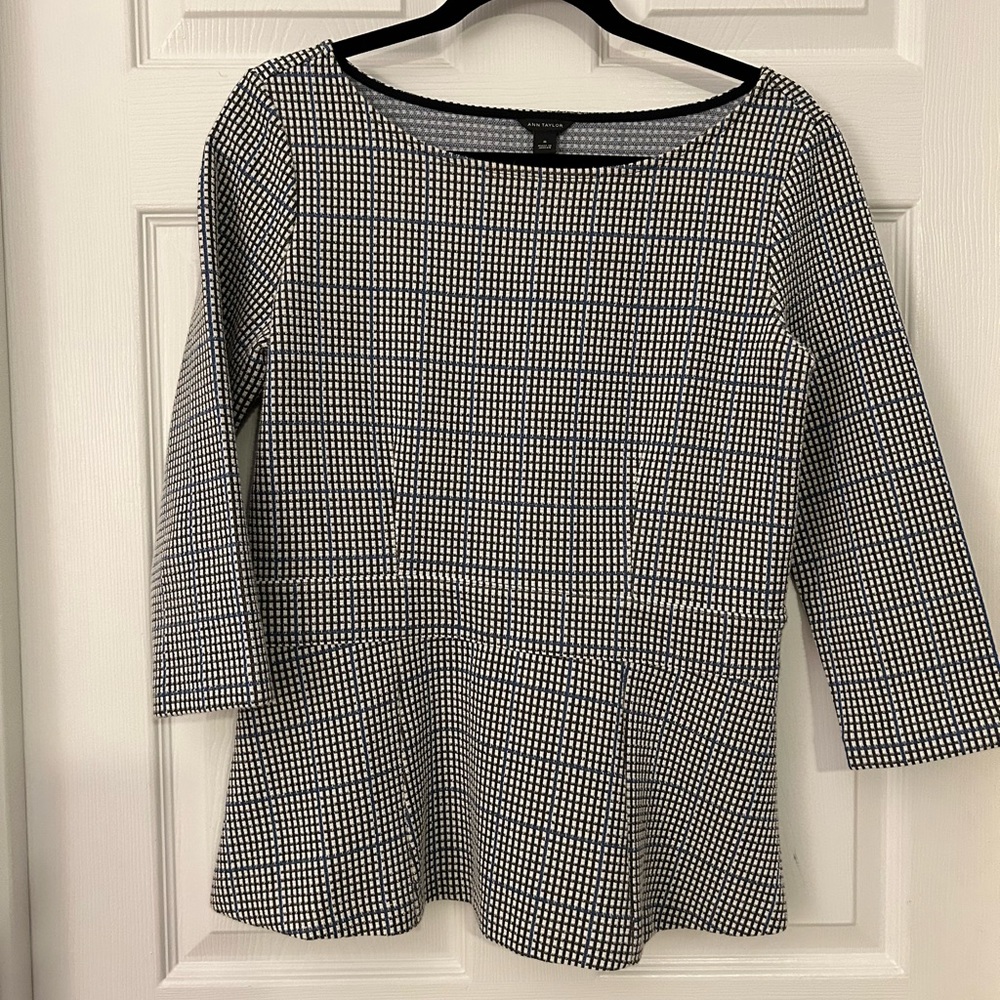 Ann Taylor Peplum Blouse